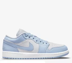 Nike - Air Jordan 1 Low University Blue Grey Sneakers