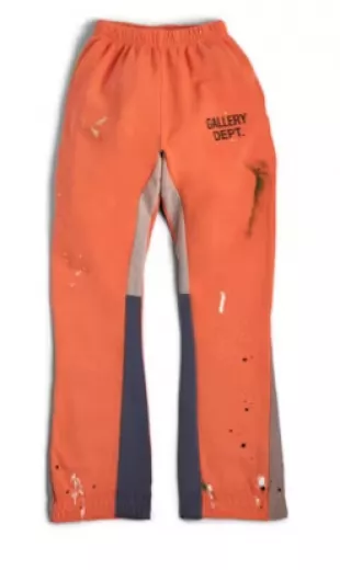 Gallery Dept. - Painted Flare Sweat Pants Orange