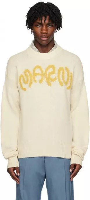 Marni - Off-White Jacquard Sweater