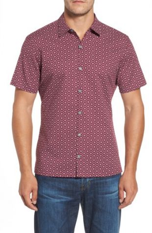 Tori Richard Hex Yeah! Print Pucker Lawn Sport Shirt | Nordstrom