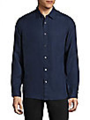 Michael Kors   Regular Fit Linen Shirt
