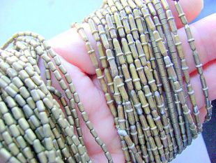 PERLES, laiton, TUBE, baril, ethnique, collier, Tribal, au choix, 5 X 3mm, 11 X 3mm, 30 po