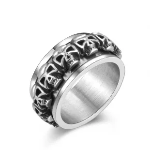 BAGUE SCULPTÉE CRÂNES VIN DIESEL XANDER CAGE XXX