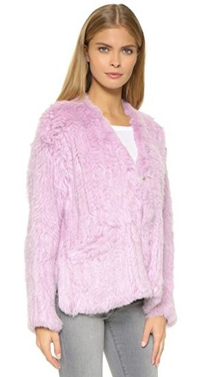 Elizabeth and James Bianca Fur Jacket 