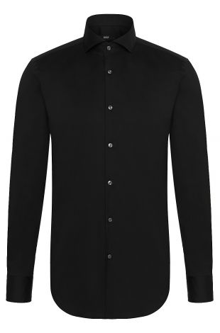 Stretch Cotton Dress Shirt with Stretch Tailoring, Slim Fit | Jason