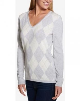 Tommy Hilfiger - Tommy Hilfiger Argyle Sweater, Created for Macy's