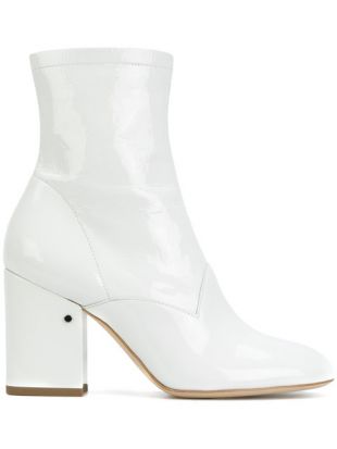 Bottines Zippées à Talon Épais