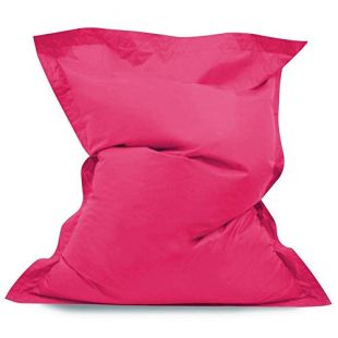 Hi-BagZ® - Coussin de Sol géant - 4 Positions - Pouf Extra Large pour Chaise Longue - Sac de Haricots pour intérieur ou extérieur - 100% résistant à l'eau et aux intempéries - Rose