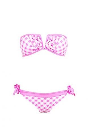 Maillot de Bain Deux pièces Vichy Rose Bonbon