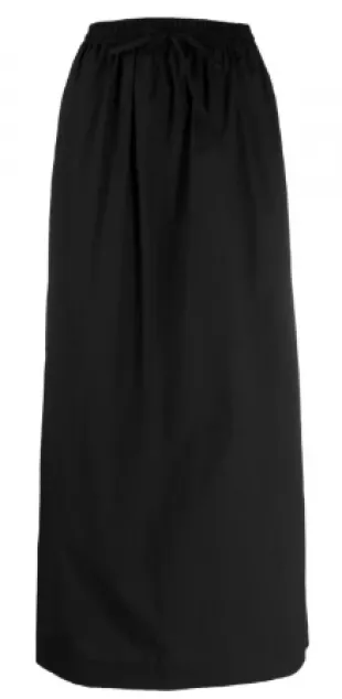 matteau - High Waisted Cotton Maxi Skirt