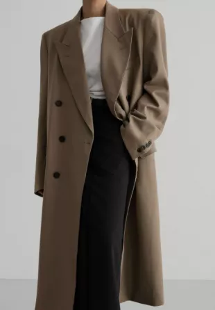 The Frankie shop - London Double Breasted Coat