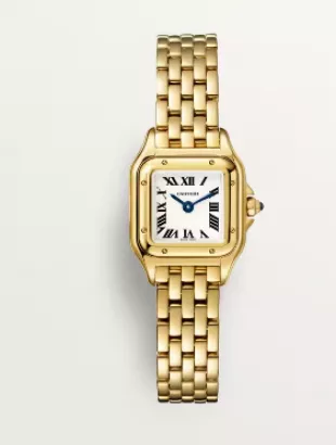 Panthere De Cartier Watch Small Model in 18K Yellow Gold