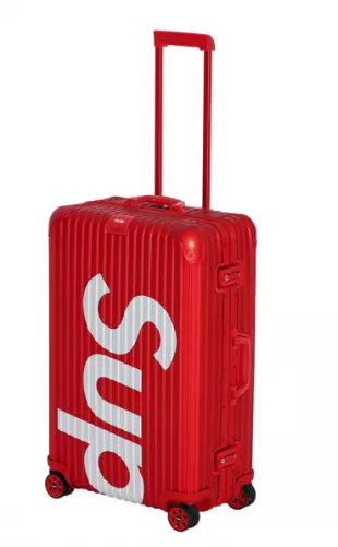 x Rimowa Red Topas 45L Rolling Luggage