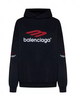 Balenciaga 3b Sports Icon Oversized Hoodie