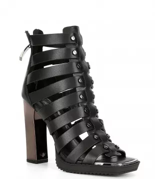Caged Heeled Sandals