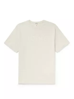 Loewe - Logo-Embroidered Cotton-Jersey T-Shirt