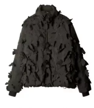 x Post Archive Faction Black Leaves Jacket
