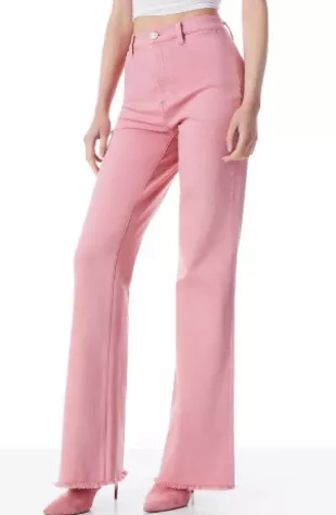 Alice + Olivia - Gorgeous Coin Pocket Rose Pink Jeans Pant
