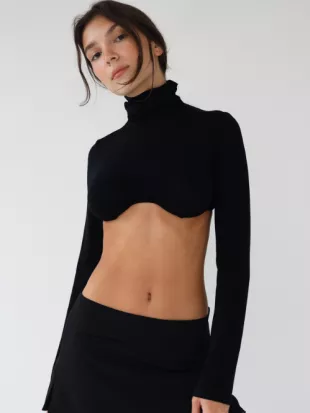 Mirror Palais - Underwire Turtleneck Top