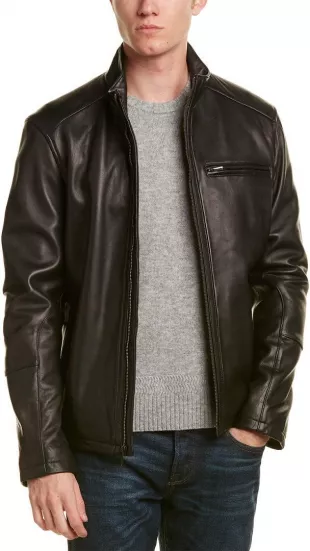 Smooth Lamb Leather Moto Jacket