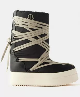 Moncler + Rick owens - + Rick Owens - Bigrocks Canvas And Leather Snow ...