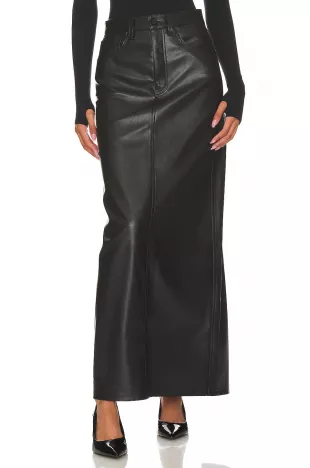 afrm - Amiri Faux Leather Maxi Skirt