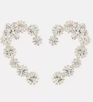 Crystal-Embellished Ear Cuffs