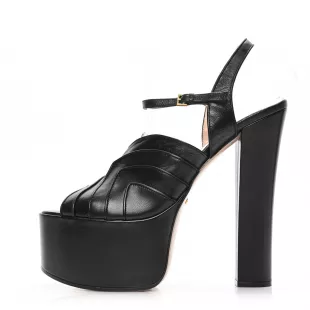Gucci - Malaga Kid Keyla Platform Slingback Sandals