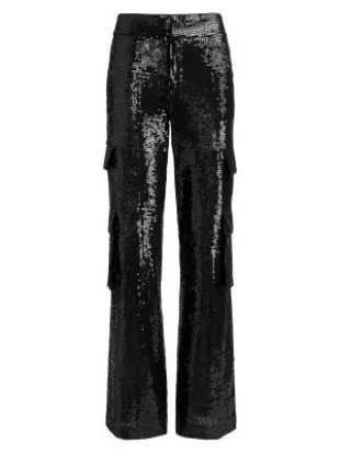 Alice + Olivia - Hayes Sequined Cargo Pants