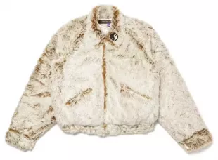 Beige Faux Fur Bigfoot Jacket