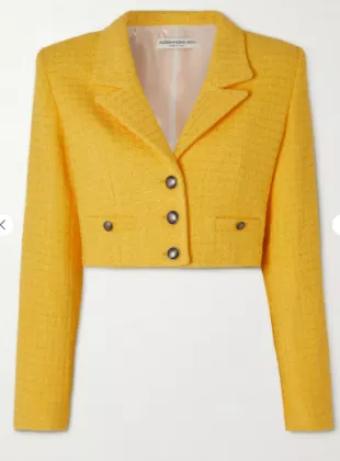 Cropped Boucle-Tweed Jacket