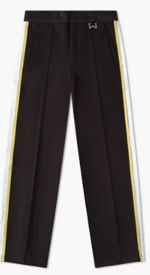 Black & White/Gold Stripe Traxedo Pants