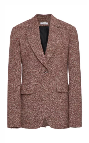 Wool-Blend Tweed Blazer