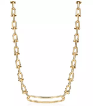 Hardwear Elongated Link Necklace in Yellow Gold
