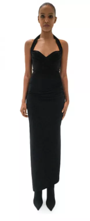 blue sparkly dress long Velvi - Eclipse Gown - Royal Blue - V-neck Sequin Dress