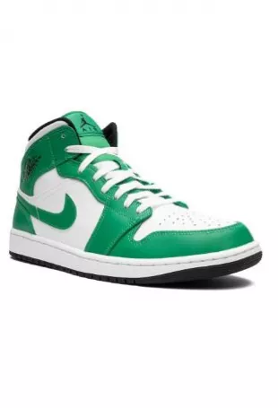 Air Jordan 1 Mid "Lucky Green" Sneakers