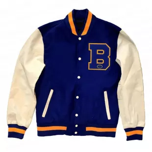 Unbranded - Mel Gibson Lethal Weapon 2 Martin Riggs Blue B Letterman Jacket