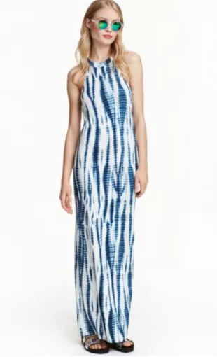 H&M - Batik-Patterned Jersey Dress