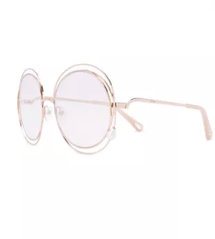 Carlina Pearl Round-Frame Sunglasses