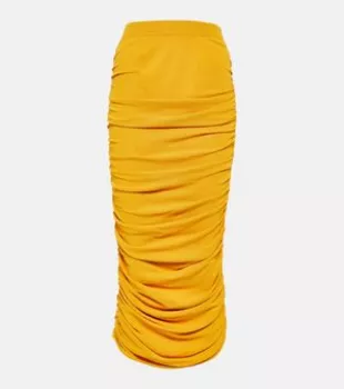 Chukwu Ruched Jersey Maxi Skirt