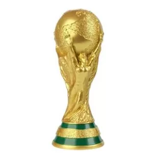 Taivoze 2022 World Cup Trophy Replica, World Cup Replica, Sports Fan Trophy Resin Soccer Collectibles, Gold World Cup Trophy Decor for Bedroom Office Desktop (Middle size-10.63")