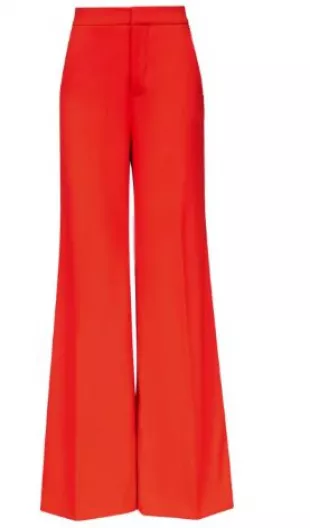 area - Crystal-embellished Palazzo Trousers