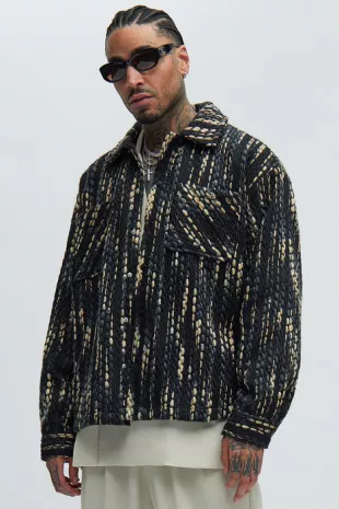 Abacus Textured Shacket