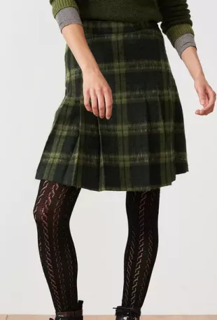 Khaki & Carbon - Scottish Mohair Wool Kilt