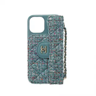 iPhone case 12pro pocket with strap light blue mobile 802000155998000