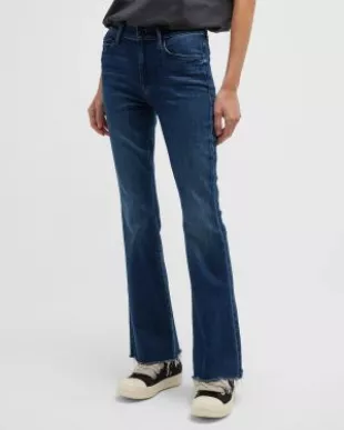 The Weekender Frayed Flare Jeans