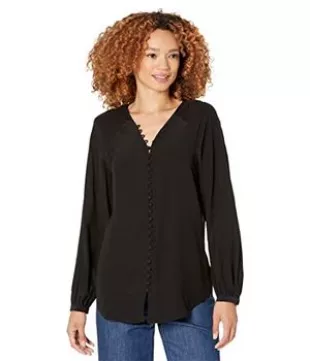 Joie - Shariana Long Sleeve Silk Top - 100% Silk Blouse for Everyday Wear