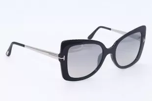 Tf 609 01C Gianna-02 Black Silver Authentic  Frames Sunglasses 54-20