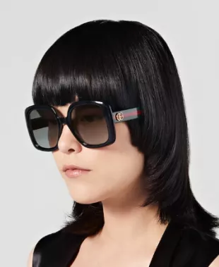 Square Synglasses with Web