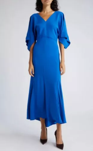 Bias Cut Godet Dress